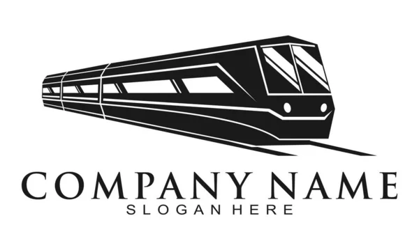 Kare tren illüstrasyon vektör logosu