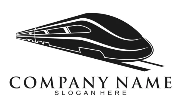 Logo Vectoriel Illustration Train Super Rapide — Image vectorielle