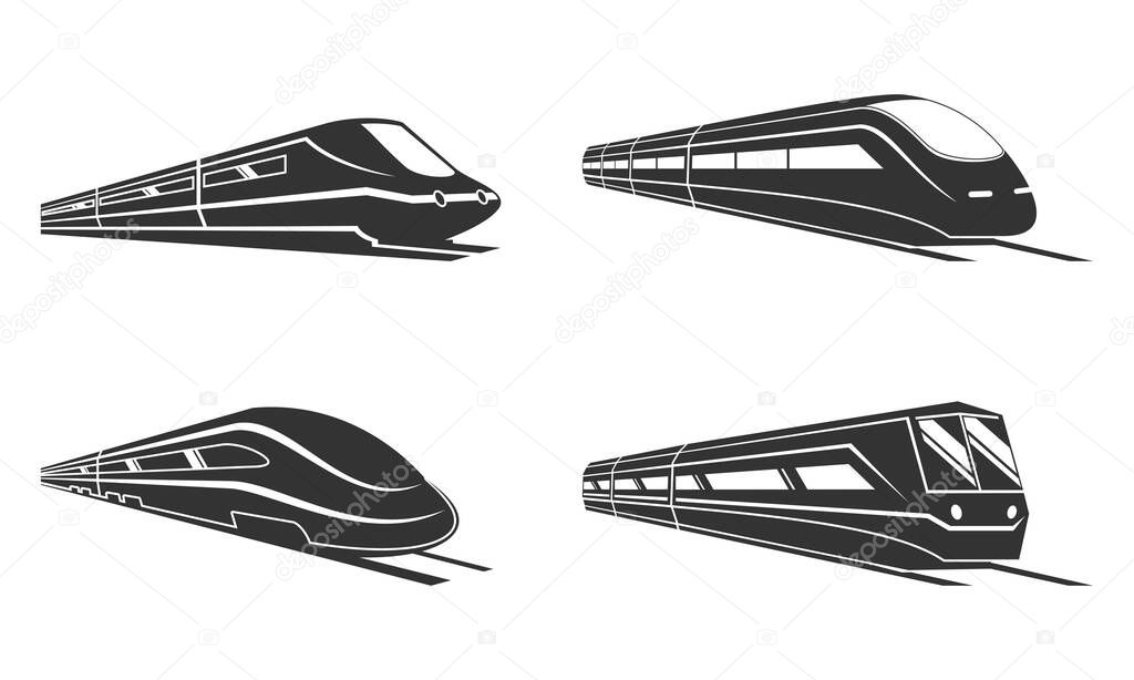 Train set illustration vector design