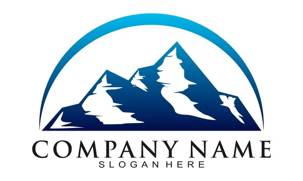 Логотип Горы Голубой Лед — стоковый вектор