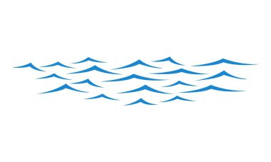 Güzel deniz dalgası illüstrasyon vektör tasarımı