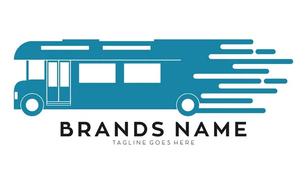 Szybki Autobus Ilustracja Projekt Logo — Wektor stockowy