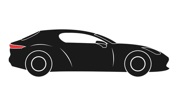 Hatchback Carro Design Simples Vetor Ilustração — Vetor de Stock