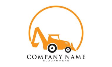 Ağır ekipman çizim vektör logosu