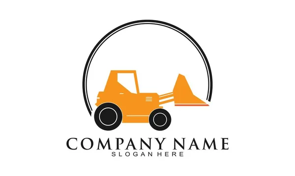 Elégant Tracteur Illustration Logo Vectoriel — Image vectorielle