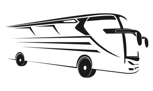 Toerisme Bus Illustratie Vector Ontwerp — Stockvector