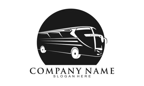 Logotipo Ícone Ilustração Ônibus Viagem — Vetor de Stock