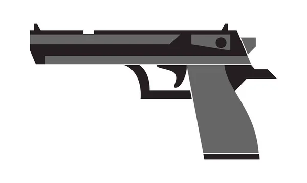 Diseño Vectores Ilustración Pistola Simple — Vector de stock
