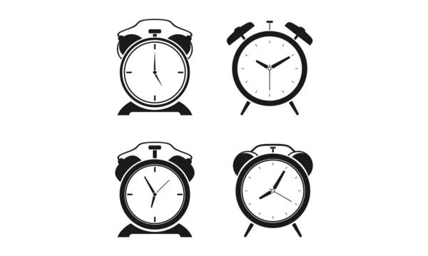 目覚まし時計セットイラストベクトルデザイン — ストックベクタ
