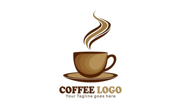Kahve fincanı çizim logosu tasarımı