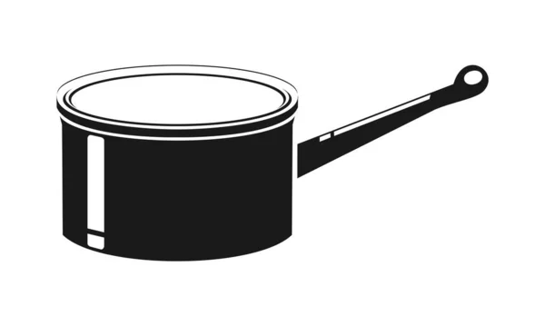 Big Pan Cooking Vector Design — ストックベクタ