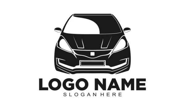 Frontside City Car Vector Logo — Vetor de Stock