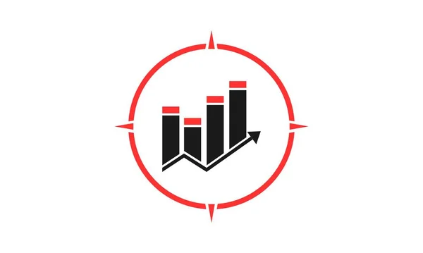 Increase Statistic Target Vector Design — Wektor stockowy