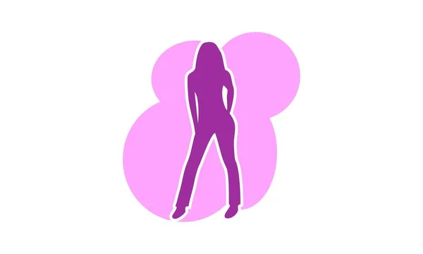 Фиолетовая Девушка — стоковый вектор