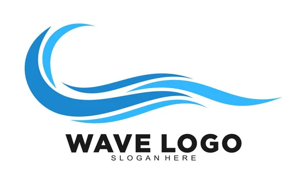 Güzel dalga illüstrasyon vektör logosu