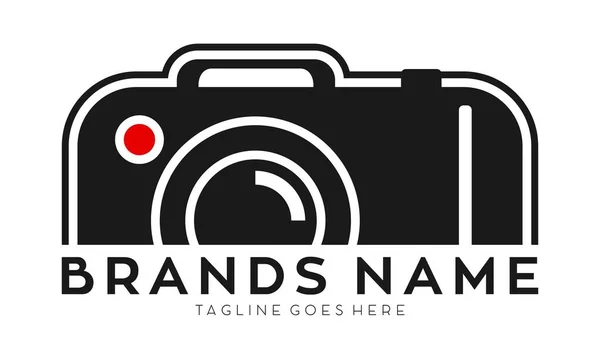 Kamera Projektowania Logo Fotografii — Wektor stockowy