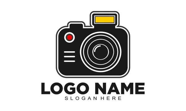 Fotografia Câmera Ilustração Vetor Logotipo — Vetor de Stock