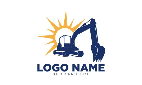 Kazıcı ve güneş logosu tasarımı
