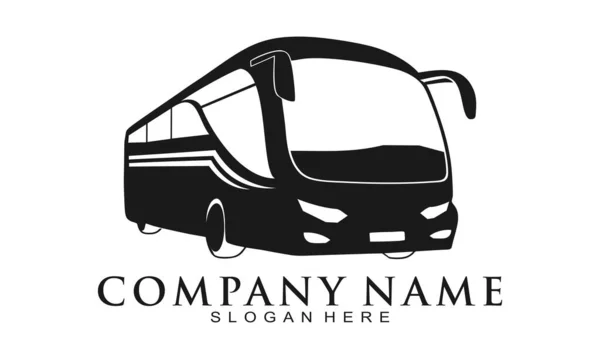 Bus Transportation Illustration Vector Logo — Stock Vector