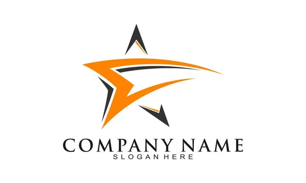 Letter Star Symbol Vector Logo — Διανυσματικό Αρχείο