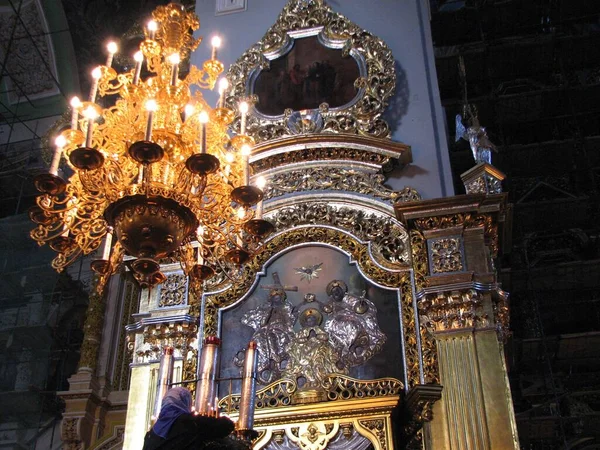 Power line with wires on a wooden supportne in the field. High quality photo