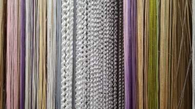 Asılı kumaş biçiminde soyut arkaplan. 