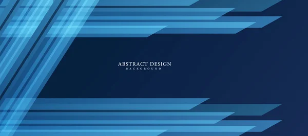 Blue Vector Background Overlap Blue Layer Blue Dark Space Background — Stok Vektör