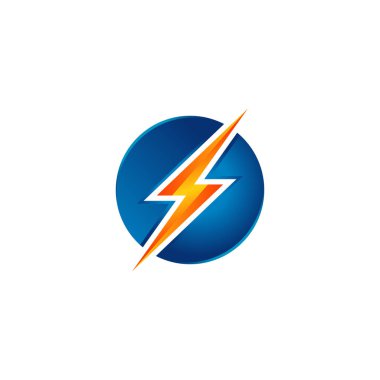 Energy Power Logo Design Elements isolated on white background