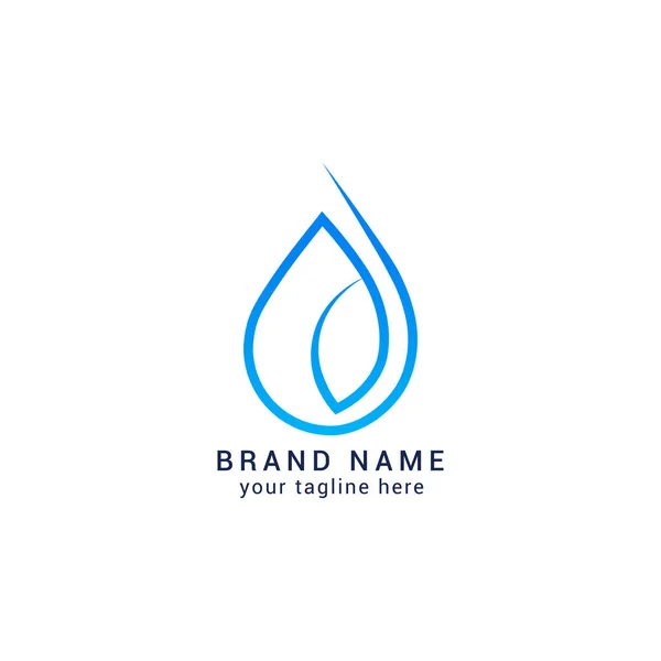 Water Drop Logo Design Element Vector Illustration Water Drop Icon — Vetor de Stock