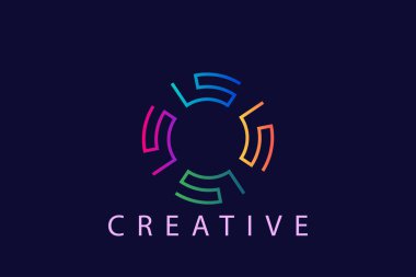 simple circular letter s logo design