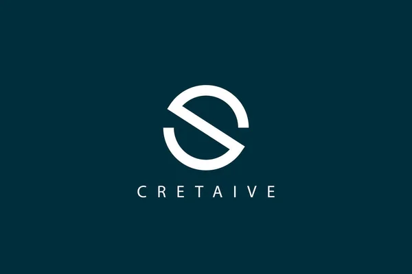 Initial Letter Circled Vector Logo Design — Stockvektor
