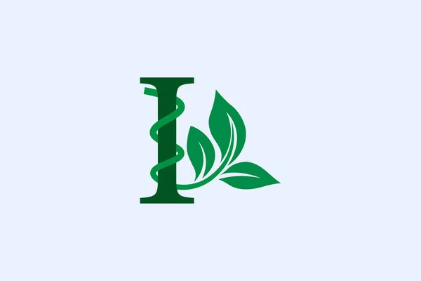 Літера Дизайну Логотипу Листя Eps — стоковий вектор