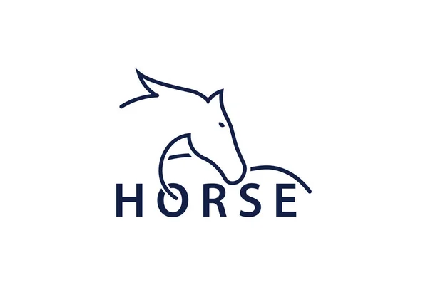 Logo Design Template Logo Design Elements Horse Vector —  Vetores de Stock