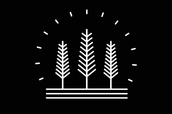 Pine Tree Logo Pine Tree Logo Icon Design Template Vector — Stockvektor