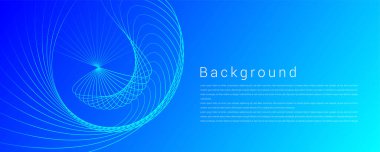 Düz elementlerle dinamik renk eğimli biçim arkaplan tasarımı