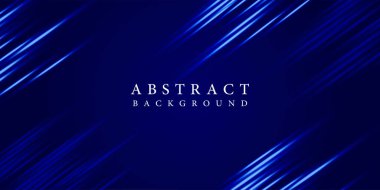 Teknoloji fütüristik kavram. Arka plan çizgileri. Mavi arka plan üzerinde ışık etkisi var. Metin için boşluk.