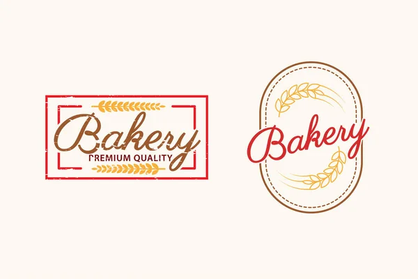 Bakery Cake Design Vector Bread Cakes Made Wheat — Stock Vector