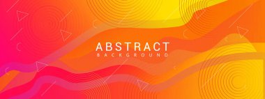 Çapraz sıvı konseptli turuncu çizgili pankart tasarımı. Koyu mavi arka plan. Modern satırlar soyut sunum arkaplanı