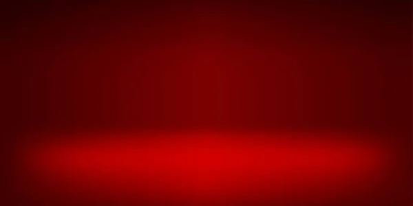 Vector Empty Vivid Red Color Studio Table Room Background Product — 스톡 벡터