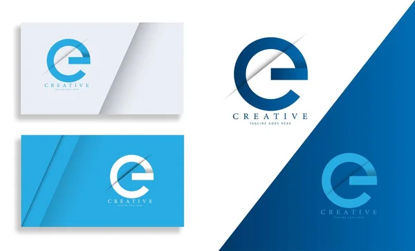 Vector Logo Clean Letter Design Template Element — Stockvektor