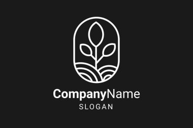 Logo Yaprak Simgesi çizgisi Sanat Vektörü Resimleri