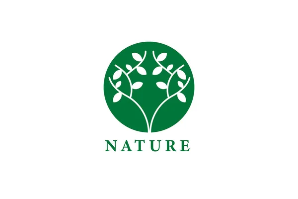Nature Symbol Creative Organic Concept Bio Health Care Herbal Abstract — Image vectorielle