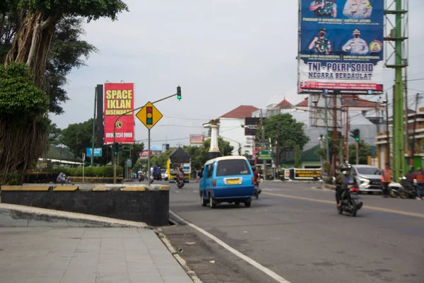 Vedere Orașului Banjarnegara Indonezia — Fotografie, imagine de stoc