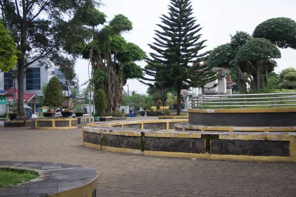 Die Stadt Des Parks Der Banjarnegara Indonesien — Stockfoto