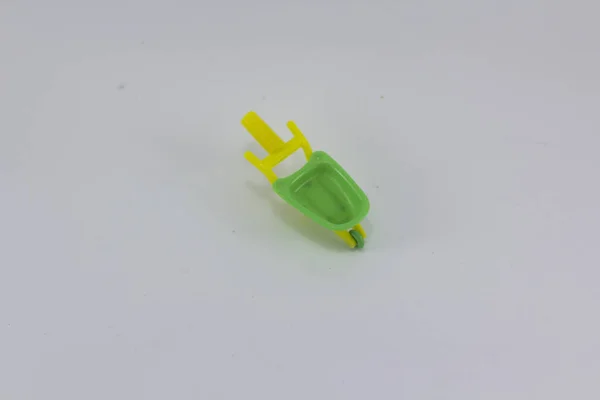 Маленьке Іграшкове Рикшоу Білому Тлі — стокове фото