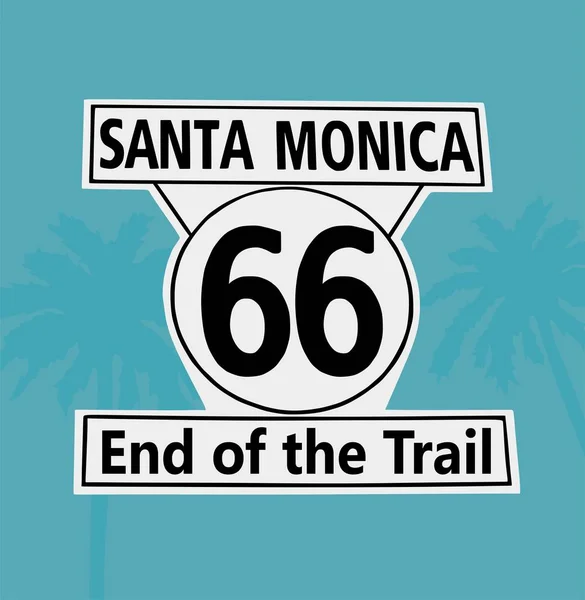 Санта Моника Марк Лос Анджелесе — стоковый вектор
