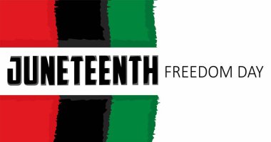 Siyah kırmızı ve yeşil arkaplan üzerine Haziran ayı yazı