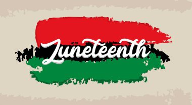 Kırmızı yeşil ve siyah arkaplan üzerine haziran sonu yazımı