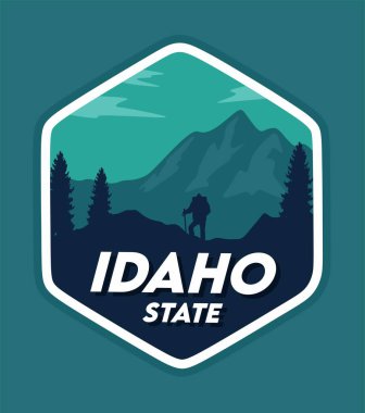 Dağ manzaralı Idaho Eyaleti