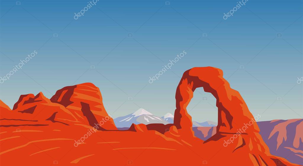 Natural scenery in the state of utah